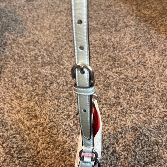 Coach Pink and Cream Patterned Crossbody Bag - Picture 5 of 11